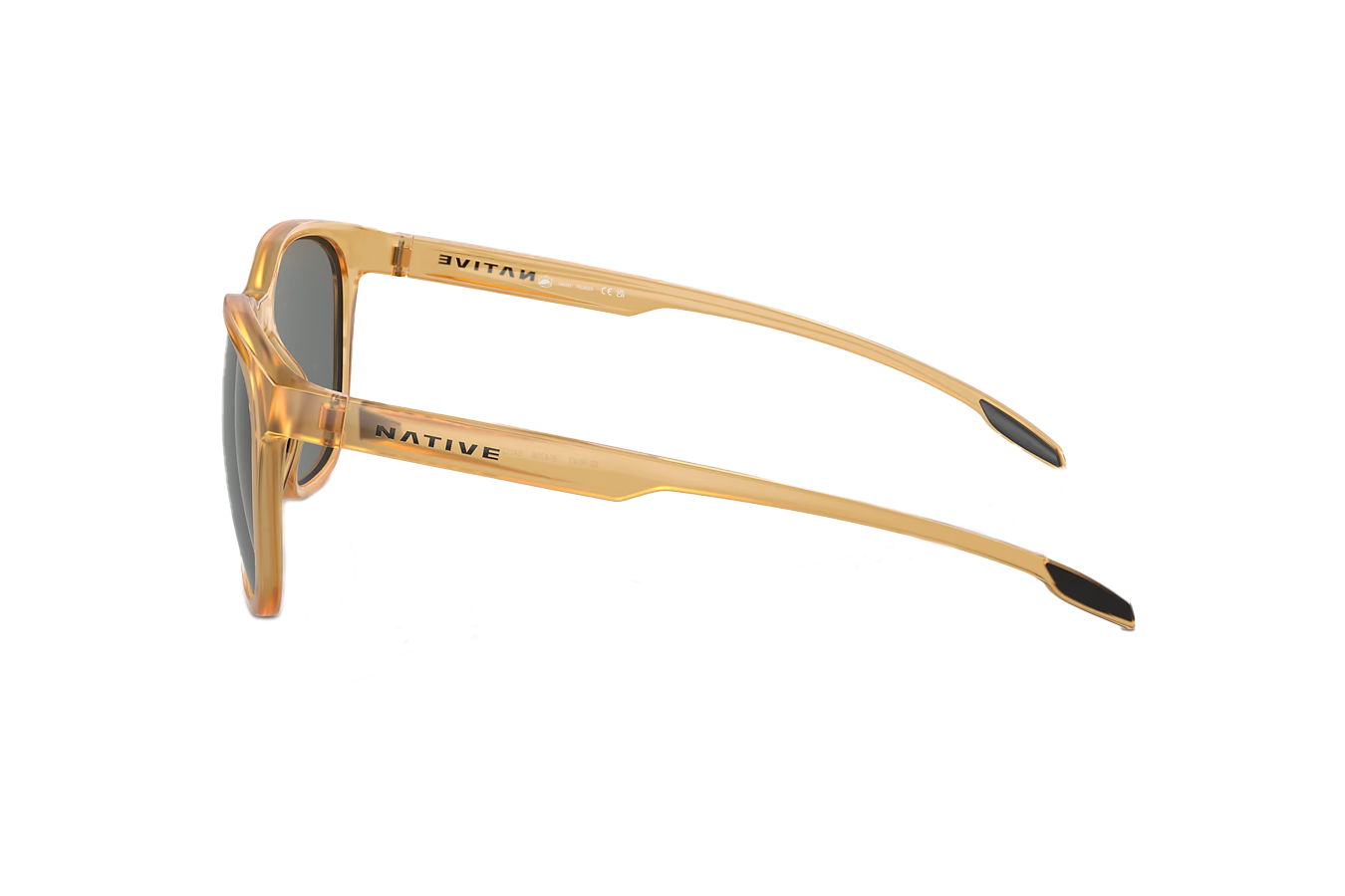 NATIVE EYEWEAR Targhee Topaz Crystal Frame with Grey Polarized Lenses